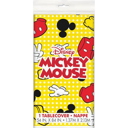 54" x 84" Disney® Mickey Mouse Plastic Table Cover